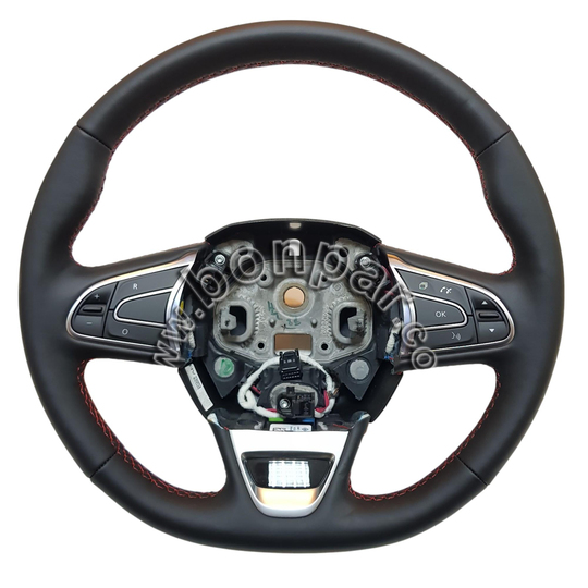484008979R Renault Talisman Kırmızı Dikişli Orijinal İcon Deri Direksiyon Simidi (rps5758)
