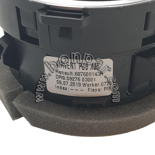 687608143R Renault Clio 4, Captur, Trafic 3 Torpido Havalandırma Izgarası Mat Krom Çerçeveli (rps5487)