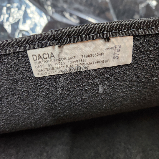 749025524R Dacia Sandero 2, Logan 2, Renault Symbol Orijinal Halı Paspas Takımı (4 Parça) (rps7233)