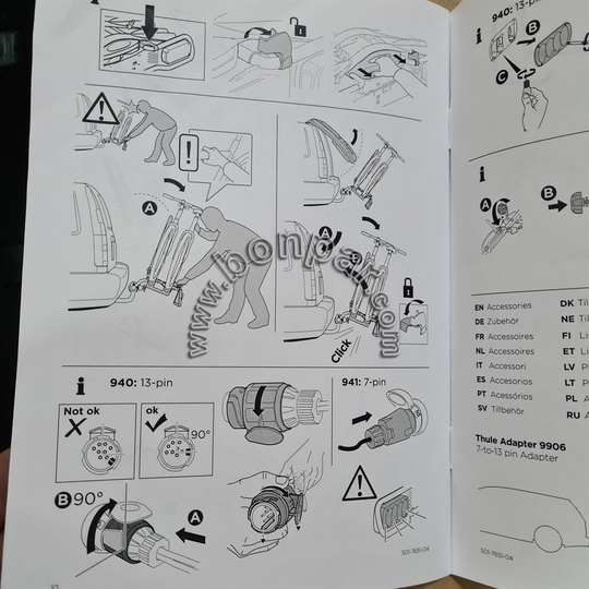 7711577330 Thule 2'li Orijinal Bisiklet Taşıyıcı (rps5789)