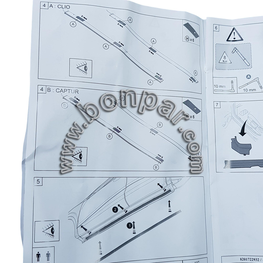 8201722932 Renault Clio 5, Captur 2 Orijinal Kapı Alt Aydınlatması Takımı (rps5711) 266683156R