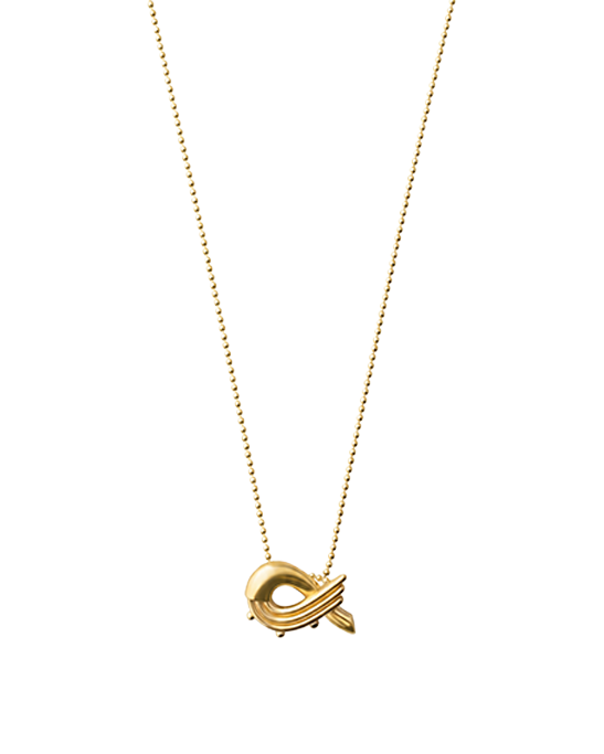 Alpha Vıntage Gold Plated Sılver Necklace