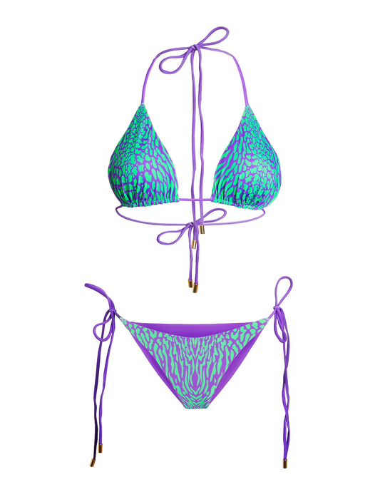 Amazon Printed Triangle Bikini