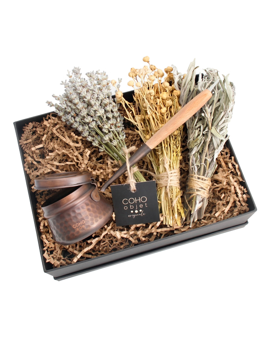 Antique Engraved Incense Holder & Gift Set