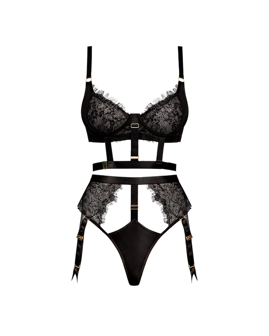 Ardélis Garter Set in Black