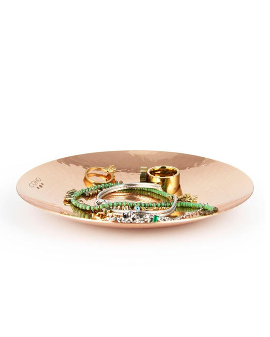 Artisan Plain Forged Copper Ring Plate
