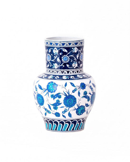 Baba Nakkaş Patterned Iznik Ceramic Vase