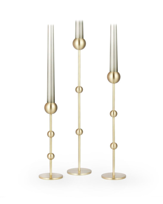 Brazen Society Tall Brass Candlesticks