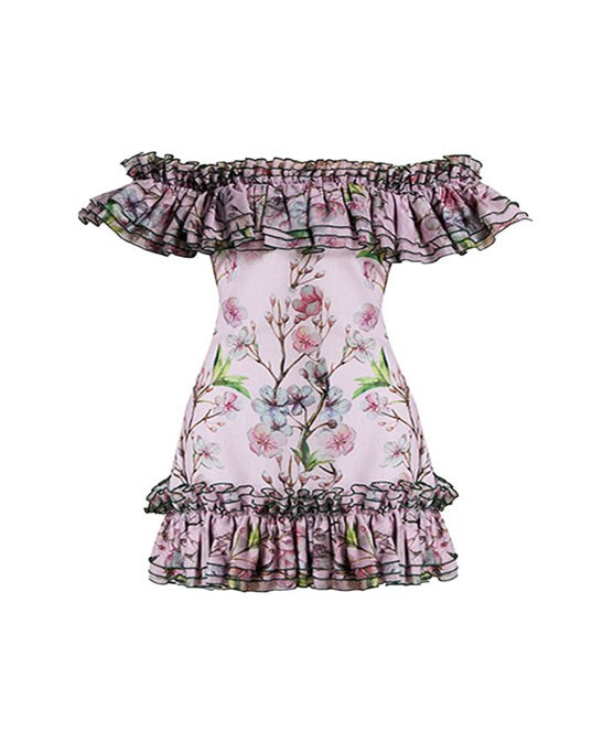 Coral Whisper Dress