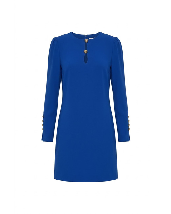Delia Gold Button Mini Dress