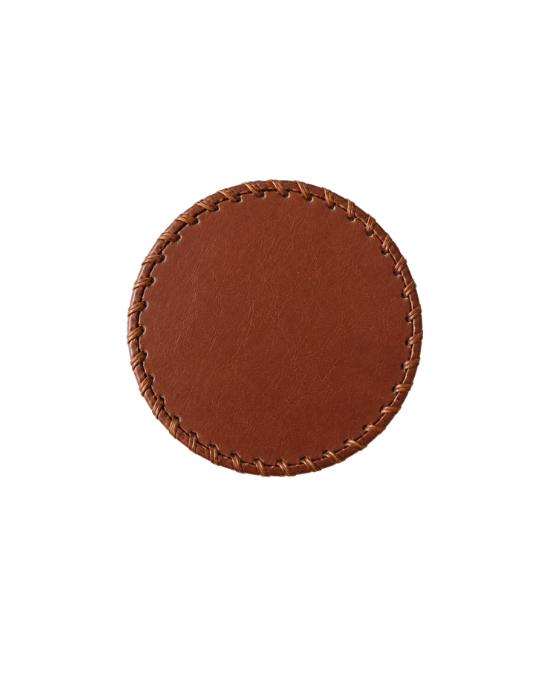Genuine Leather Coaster Set