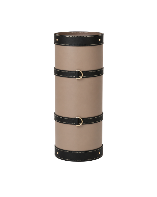Handmade Genuine Leather Black Umbrella Stand