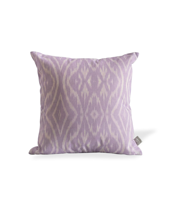 Linen Pillow Cover - Lilac Ikat