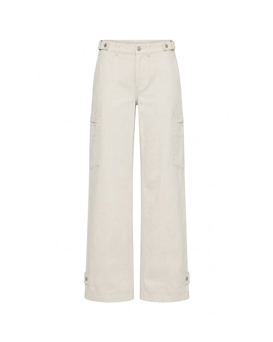 Lora Wide-Leg Trousers Ivory