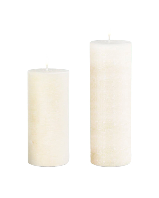 Lumina Rustic Cream Roller Candle