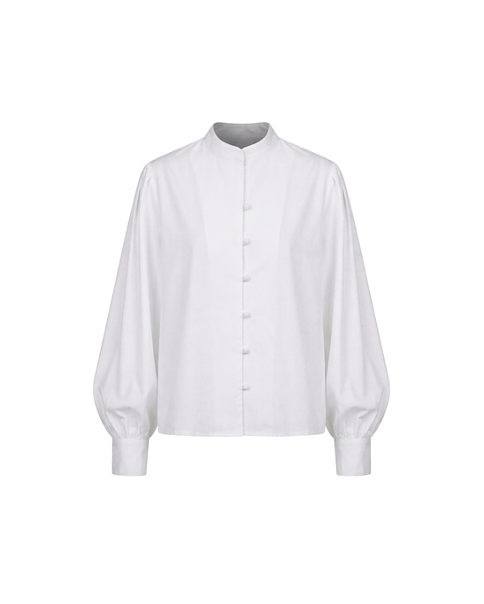 Olive Balloon Sleeve SHirt
