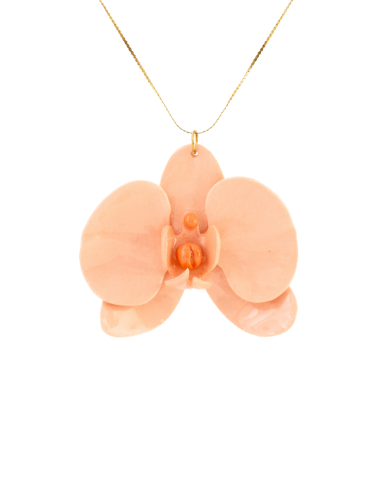 Orchid Porcelain Necklace
