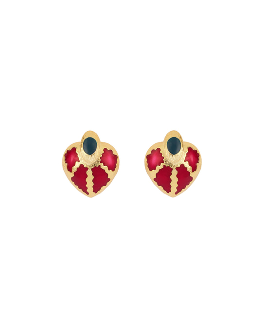 Raina Red Earrings