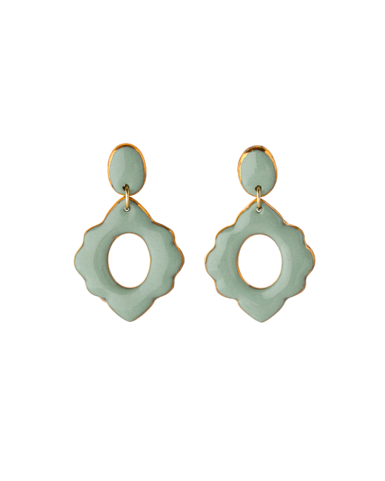Ripple Earrings - Sage