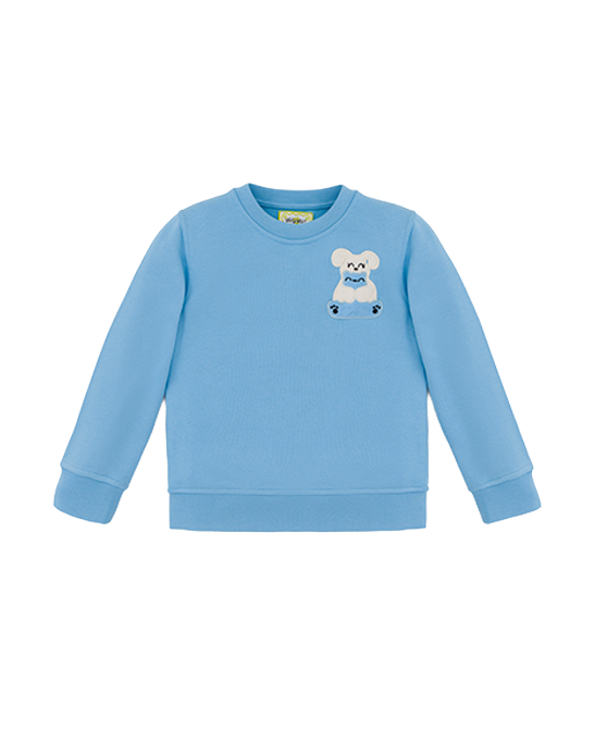 Squeaky Baby Blue Crew Neck Sweatshirt