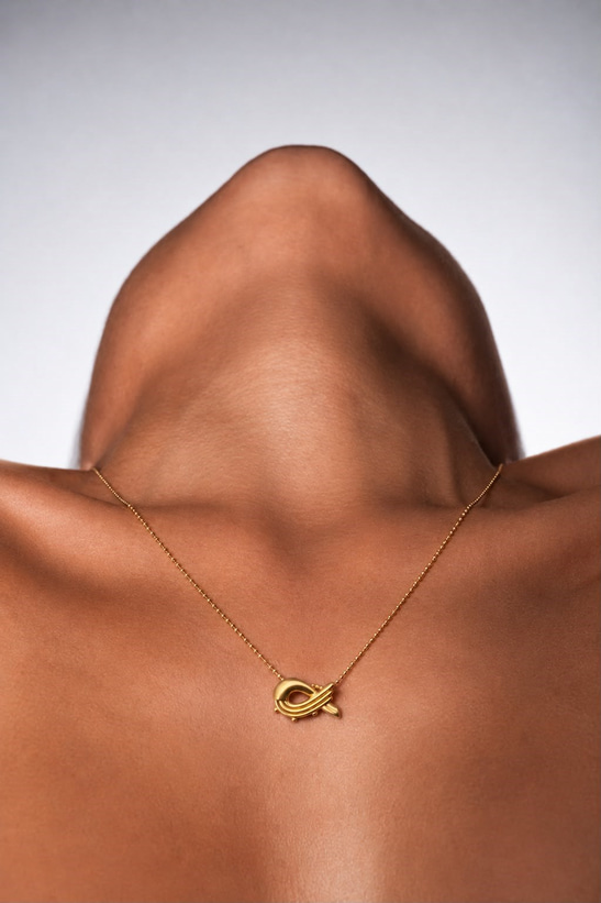 Alpha Vıntage Gold Plated Sılver Necklace