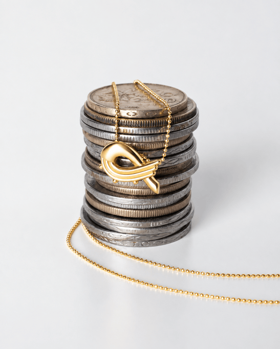 Alpha Vıntage Gold Plated Sılver Necklace