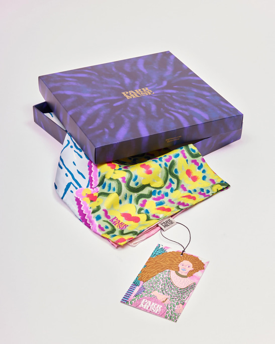 Apollo & Daphne Printed Scarf in Silk