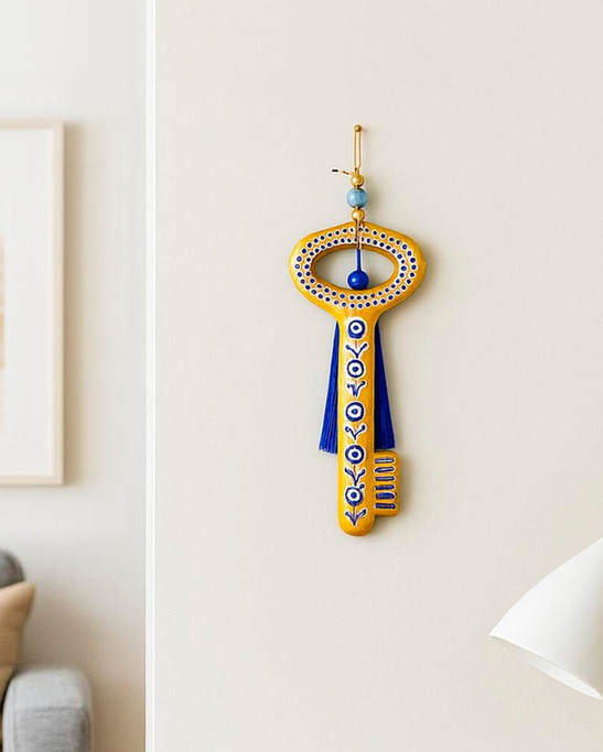 Art Handmade Key with Symbol of Prosperity