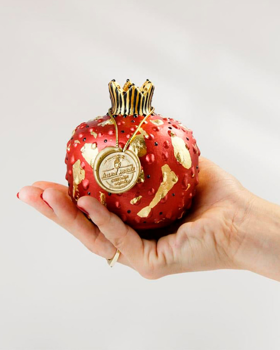 Art Love Pomegranate Handmade Artistic Decorative Object