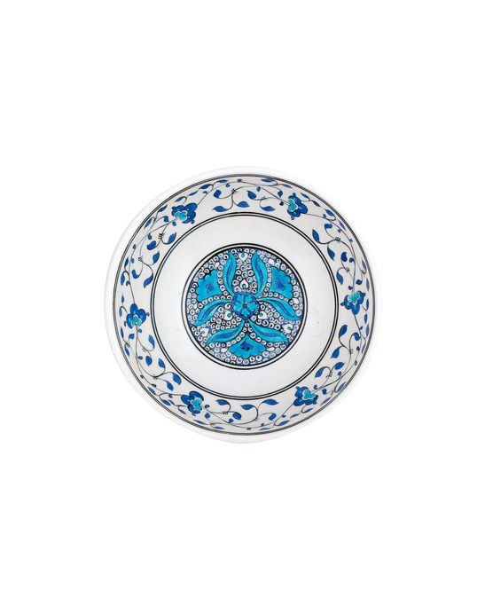 Baba Nakkaş Patterned İznik Tile Bowl No:1