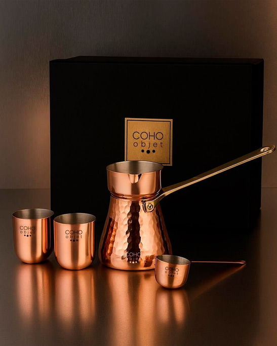Box Souvenir Engraved Copper Gift Set