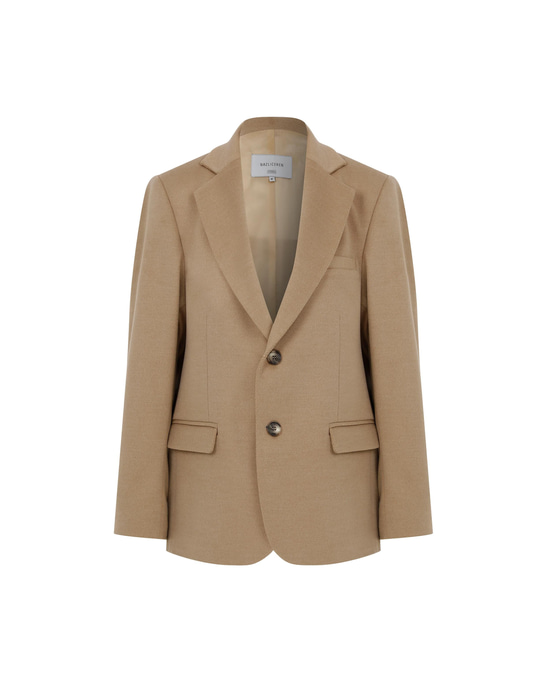 Boxy Blazer Jacket Camel
