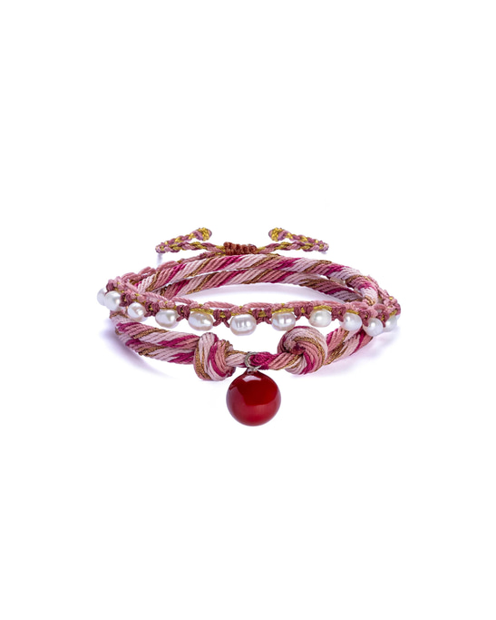 Bubble Pearl Anklet Set