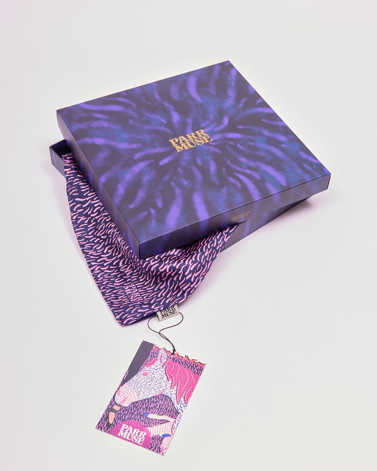 Castor & Pollux Printed Scarf in Silk