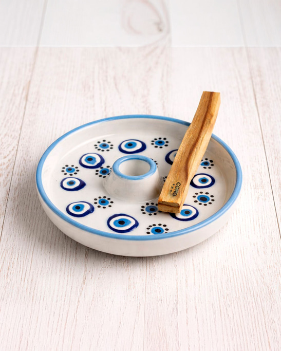 Cera Nazar Ceramic Palo Santo & Stick Incense Holder