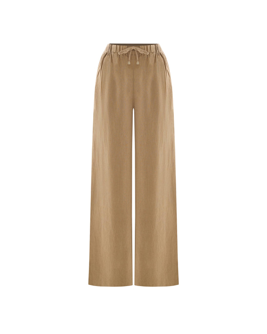 Ciel Dark Beige Linen Pant