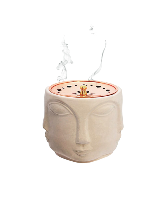 Concre Boz Hand-Cast Copper Incense Burner with Lid