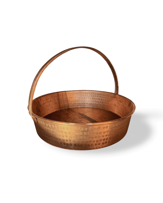 Copper Basket Bowl