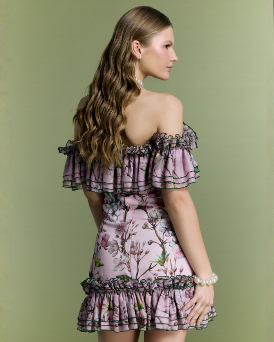 Coral Whisper Dress
