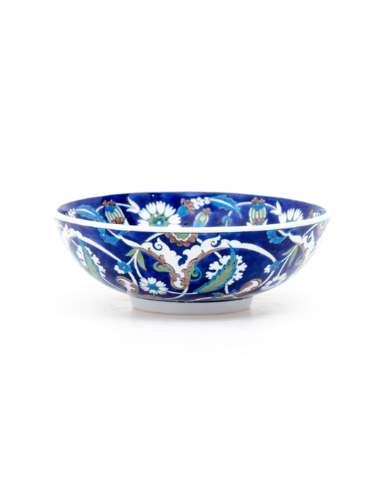 Damascus Patterned Iznik Tile Bowl