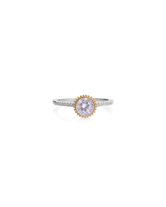 Diamond Setting Silver Ring