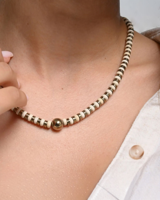 Diana White Necklace