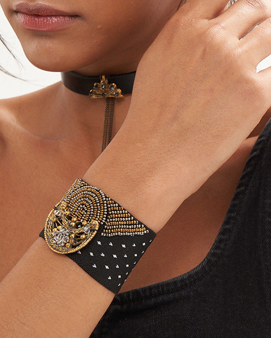 Ethnic Polka Dot Elastic Bracelet