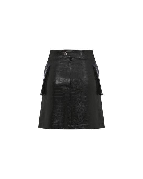 Faux Leather Skirt