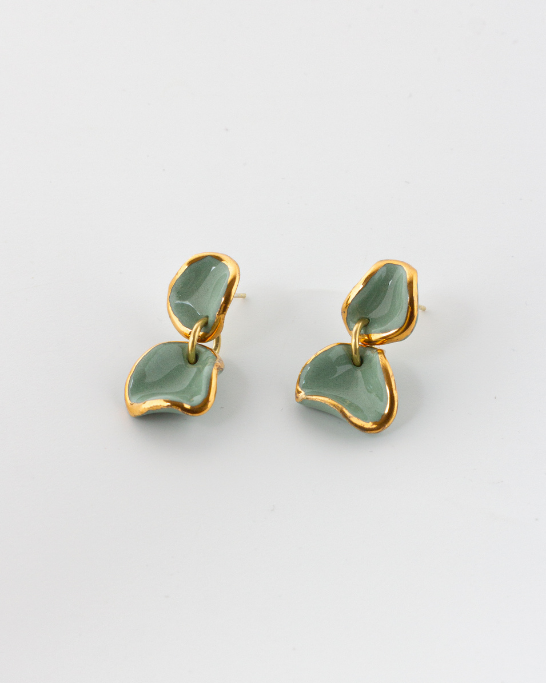 Flow Duo Earrings - Sage