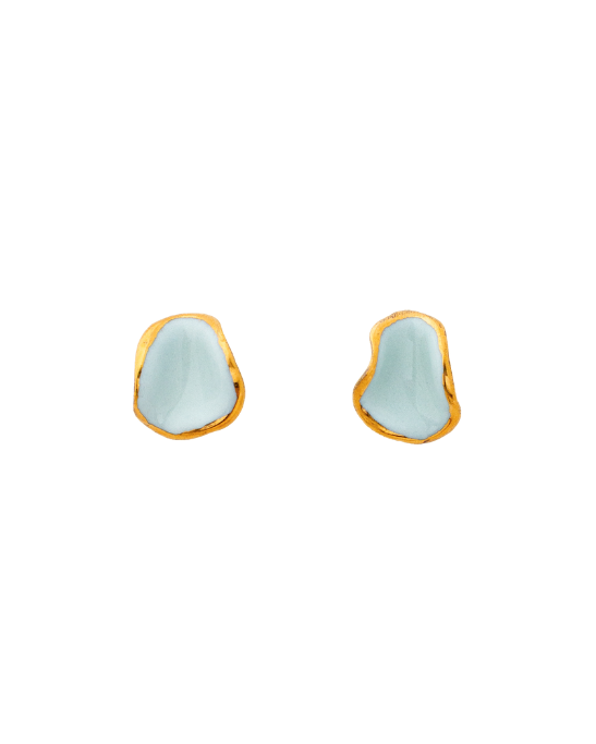 Flow Stud Earrings - Mint