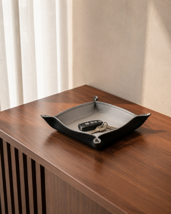Genuine Leather Valet Tray