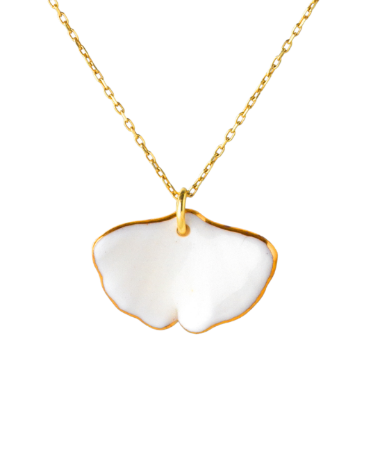 Gingko Porcelain Necklace