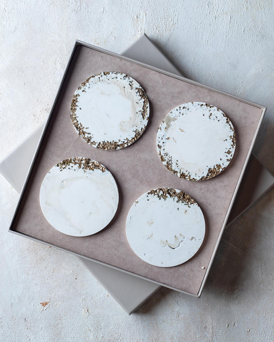 Gold Cinnamon Coasters