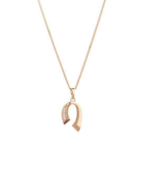 Gold Plated Necklace with Stones